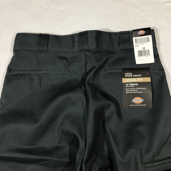 NEW Dickies Mens 32 Twill Work Shorts Loose Fit 13" Inseam Gray #42283 NWT - Picture 7 of 12